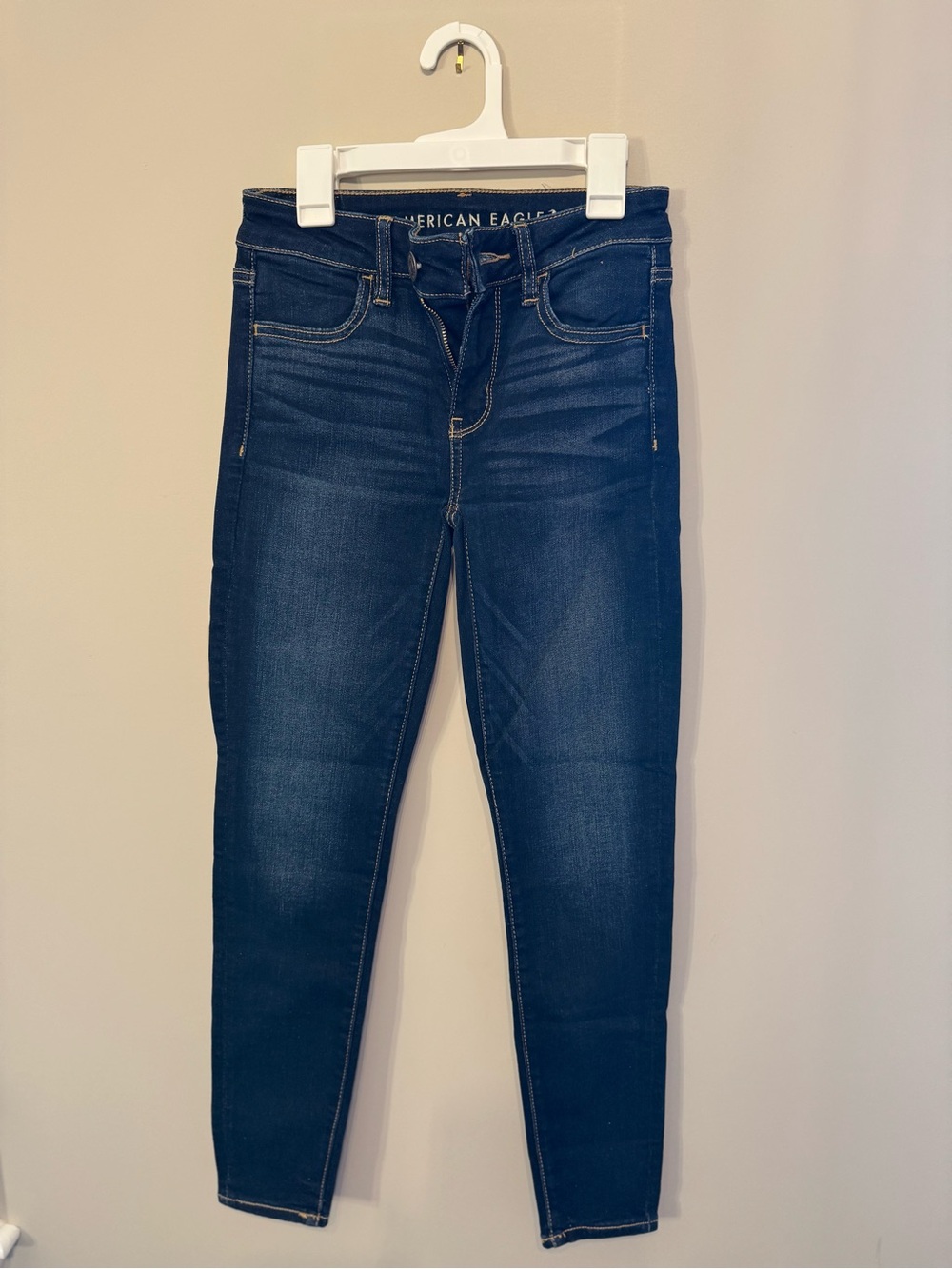 American Eagle Ne(x)t Level Stretch Skinny Jeans Dark Wash Size 0 short